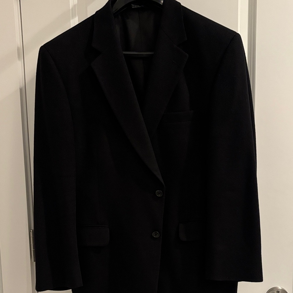 Jos A. Bank Cashmere Black Blazer